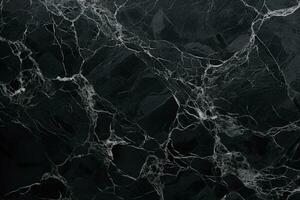schwarz Marmor Textur Hintergrund. schwarz Marmor Fußboden und Mauer Fliese. natürlich Granit Stein. ai generiert foto
