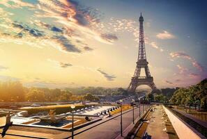 Trocadero und Eiffel Turm foto