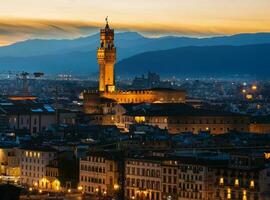 Antenne Aussicht auf Florenz foto