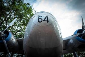 ein Oldtimer-Flugzeug in Malakka in Malaysia foto