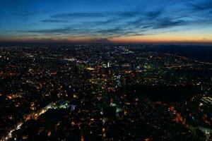 Antenne Nacht Panorama- foto