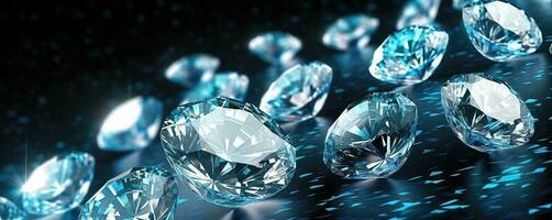 Diamanten - - generativ ai foto