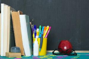 zurück zu Schule Hintergrund. Nahansicht foto