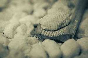 Koch hausgemacht Gnocchi auf das Tisch, Italienisch Tradition foto