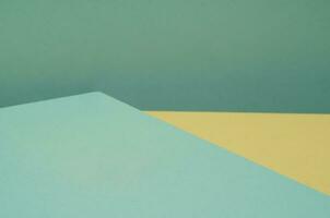 bunt Hintergrund von Grün und Gelb Papier mit Schatten. abstrakt geometrisch foto