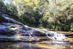 fällt am Aussichtspunkt Katoomba New South Wales Australien foto