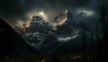 majestätisch Berg Bereich, still Szene, Scheu inspirierend Schönheit generiert durch ai foto