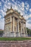 Arco della Pace in Mailand, Italien foto