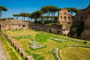 das Stadion von domitian auf das Gaumen Hügel im Rom foto