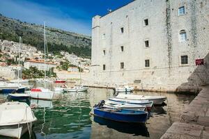 Dubrovnik Stadt alt Hafen Yachthafen und Befestigungen foto