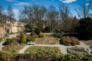 Öffentlichkeit Garten gelegen beim petrin Hügel oben foto