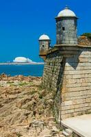 historisch Fort von sao Francisco tun queijo gebaut auf das 6 .. Jahrhundert beim porto Stadt im Portugal foto