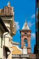 Glocke Turm von das Kirche von san giuseppe gebaut auf 1710 im pisa foto