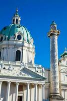 Heilige Charles Kirche gelegen auf das Süd Seite von Karlsplatz im Wien gebaut auf 1737 foto