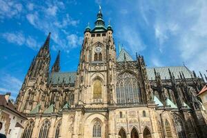 Fassade von das Metropolitan- Kathedrale von Heilige Vitus, Wenzel und Adalbert im Prag foto