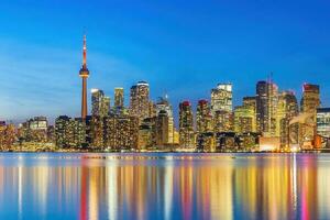 Innenstadt Toronto Stadt Horizont, Stadtbild von Kanada foto