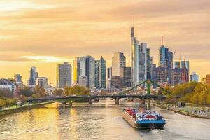 Innenstadt Frankfurt Stadt Horizont, Stadtbild von Deutschland foto