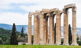 Ruinen des antiken Tempels des Olympischen Zeus in Athen