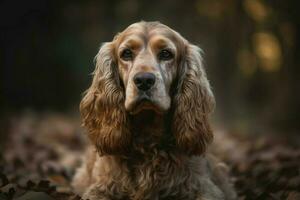 Englisch Cocker Spaniel Hund Tier. generieren ai foto