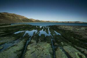 Küsten Landschaft mit Klippen im Halbinsel Valdes, Welt Erbe Grundstück, Patagonien Argentinien foto