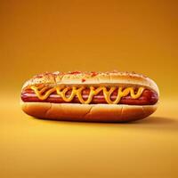 Hot Dog isoliert foto