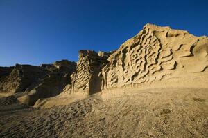 wlychada Strand vulkanisch Asche Sand Felsen Formation auf Santorini Insel im Griechenland foto