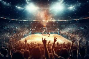 Basketball Konzept generativ ai foto