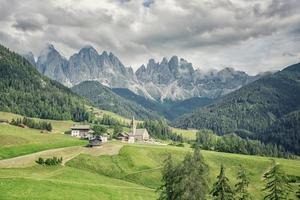Dolomitenlandschaft ein Unesco-Welterbe in Südtirol, Italien foto