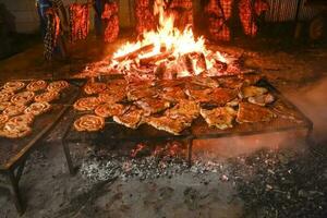 traditionell argentinisch Asado, la Pampa, Argentinien foto