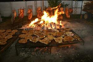 traditionell argentinisch Asado, la Pampa, Argentinien foto