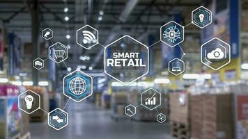 Smart Retail 2021 und Omni-Channel-Konzept. Einkaufskonzept 2021. foto