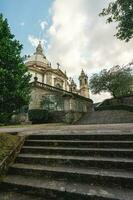 Heiligtum von unser Dame von Sameiro, schön Kirche auf oben von das hügel. braga Portugal. Juli 7 2023. foto