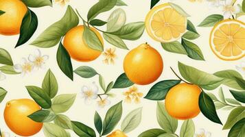 Aquarell Orange Obst Hintergrund foto