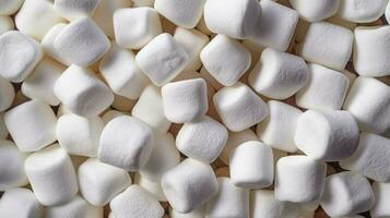 Marshmallows Hintergrund ai generiert foto