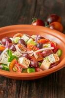 Schüssel griechischen Salat foto