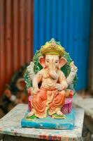 indisch Herr Ganesha Statue, Idole von Herr Ganesh zum bevorstehende Ganapati Festival im Indien. foto