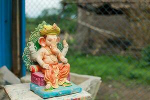 indisch Herr Ganesha Statue, Idole von Herr Ganesh zum bevorstehende Ganapati Festival im Indien. foto