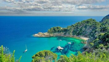 Costa brava Küste im Katalonien schließen zu tossa de Mar, Spanien foto