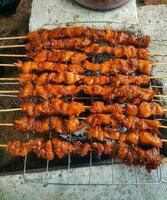 Satay ist ein traditionell Essen von Indonesien foto