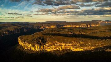 Antenne Foto von mt Victoria Blau Berge nsw Australien