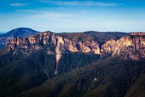 govets Sprung Blau Berge nsw Australien foto