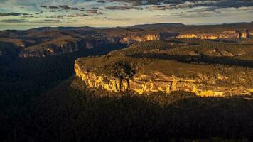 Antenne Foto von mt Victoria Blau Berge nsw Australien