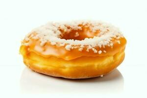 bunt und lecker verschiedene Donuts mit bunt Sträusel Zucker. köstlich Dessert Donuts Hintergrund Konzept durch ai generiert foto