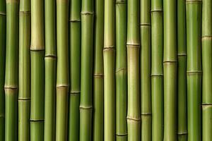natürlich Grün Bambus Textur oder Muster Hintergrund, ai generativ foto