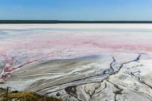 Salz- Feld im dunaliella Salz, Argentinien foto