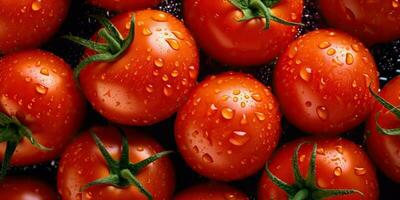 ai generiert. ai generativ. Öko organisch frisch rot Tomate. Gemüse Vegetarier Essen Ernährung Bauernhof Lebensmittel. Grafik Kunst foto