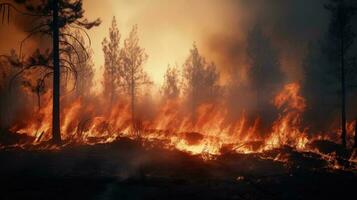 Waldbrand Hintergrund foto