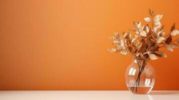 minimalistisch Hintergrund mit Herbst Strauß foto