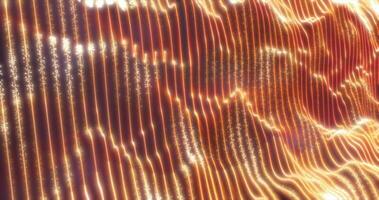 Gelb Gold Energie Wellen von Partikel glühend hell magisch abstrakt Hintergrund foto