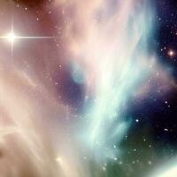 malerisch Sanft und hell Nebel Galaxis Raum foto